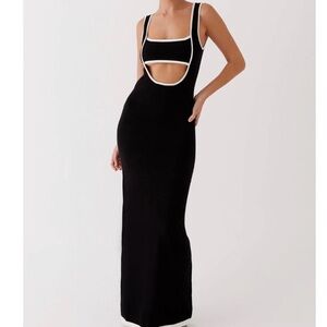 Peppermayo Exclusive Lost In Paris Knit Maxi Dress